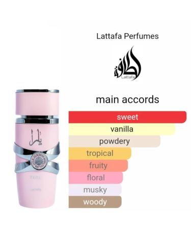 Bundle of Lattafa Yara 3.4oz Eau de Parfum for Women with 5ml Portable Refillable Atomizer and Refillable Car Freshener in an Elegant Satin Gift Bag - Buy Online on GoSupps.com