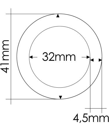 5 Set Steel O-Rings for DIY Dog Leash & Neck Band - Non-Rusting Welded Black Matt 32mm Inner Diameter - Ideal with Paracord 550 - Buy Online on GoSupps.com