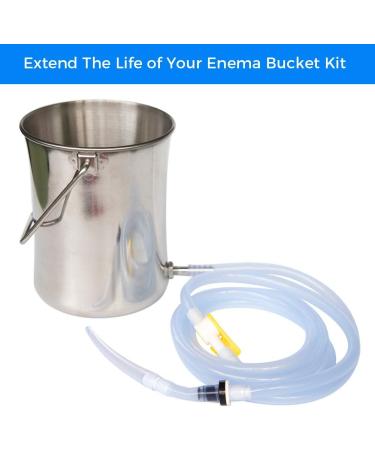 Buy Inlet Bag & Bucket Set - Silicone Inlet Hose for Colon Cleaning Accessories | Spare Parts Tips Connections & Valves - Buy Online on GoSupps.com
