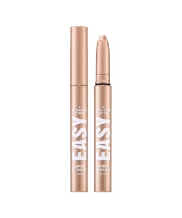 Eyeshadow Sticks Multiple-Use Shimmery Glitter Makeup Pen Highlight Base Priming Blusher Eyebrow Pencil Metallic High Gloss Creamy Make Up Pen Silky Smooth Texture Long Wearing (Rose Gold One Size) 1 count (Pack of 1) Rose Gold