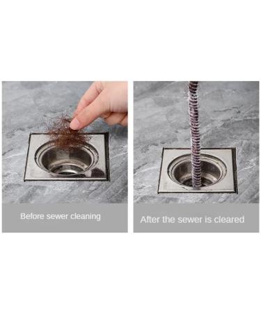 Pipe Tube Cleaner for Fridge Drain - Flexible 28 Inch Brush & 18 Inch Clog Remover Tool | Effective Drain Dredging Solution - Buy Online on GoSupps.com