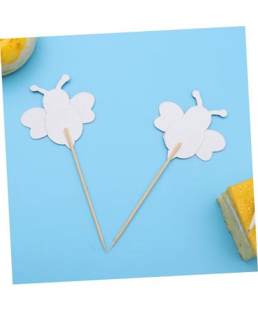 Abaodam Food Decor 48 Pcs Baby Shower Gender Reveal Party Favors Gender Reveal Party Supplies Cake Picks Cake Decorations Toothpicks Cupcake Bee Cake Toppers Wooden Insert Card Girl - Buy Online on GoSupps.com