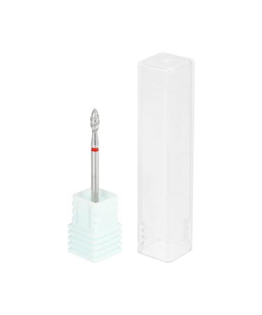 VOCOSTE Short Spiral-F Flame Nail Drill Bits Stainless Steel Silver Tone