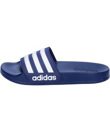 Adidas Unisex Kinder Adilette Shower Slides - Dark Blue/Cloud White - EU Size 39 1/3 | International Shipping Available - Buy Online on GoSupps.com