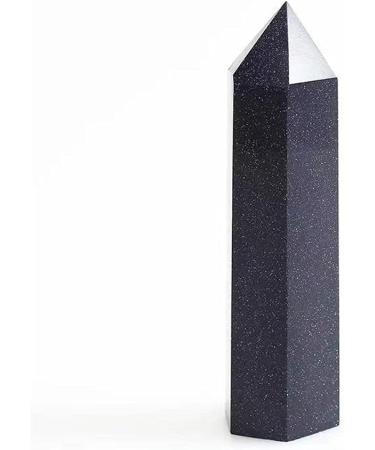 Collection 70mm-80mm Natural Crystal Blue Gold Sand Stone Tower Quartz Point for Feng Shui 1pc - Buy Online on GoSupps.com