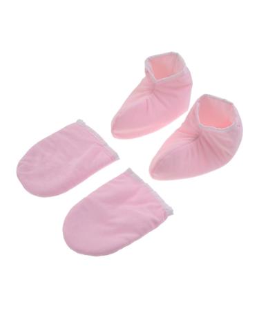 2 paires de Paraffine Isolants pour Mains et Thermique Spa avec Doublure Polyester Lot de Rose Couvre Mains et Prot ge pour Soin Hydratant