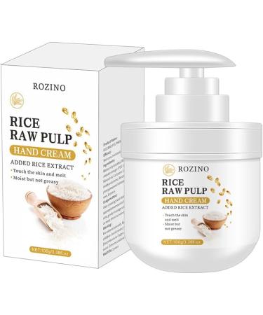 100g Rice Hand Cream Moisturizing Nourishing Hand Exfoliating Hand Care Raw Rice Pulp Hand Lotion Bridesmaid Gift Moisturizer for Women - Buy Online on GoSupps.com