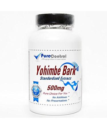 Yohimbe Bark Standardized Extract 500mg // 100 Capsules // Pure // by PureControl Supplements