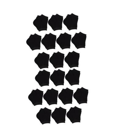 Beavorty 20 Pairs Silicone Heel Socks Cracked Heel Socks Breathable Heel Socks moisturizing Heel Socks Compact Heel Sleeve toeless Socks moisturizing Sock spa Socks Anti-Crack Winter Items