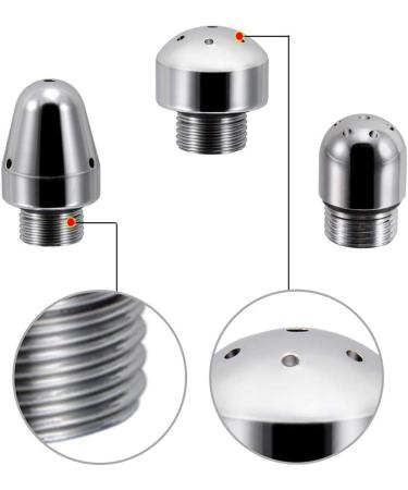 New Nozzle Clean Shower Head 2 Shower Heads 3 Aluminum Cleaner Flushing Cleansing System (Silver) - Buy Online on GoSupps.com