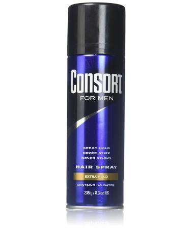 Consort For Men Hair Spray Aerosol Extra Hold 8.30 oz (Pack of 2) - Buy Online on GoSupps.com