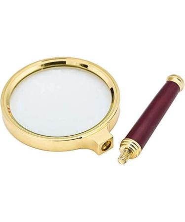 Professional ES Vision aids 6X Led Optical Lens Mahogany Wood Handle Gold-Plated Gift for Old Men Reading Book Lenses Identification Watches DIY Crafts Carving and Repair Handheld Full of Stars - Buy Online on GoSupps.com