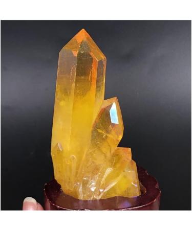 1PC Beautiful Halo Cluster Angel Halo Titanium Quartz Rainbow Specimen MineralChakraStones Obelisk - Buy Online on GoSupps.com