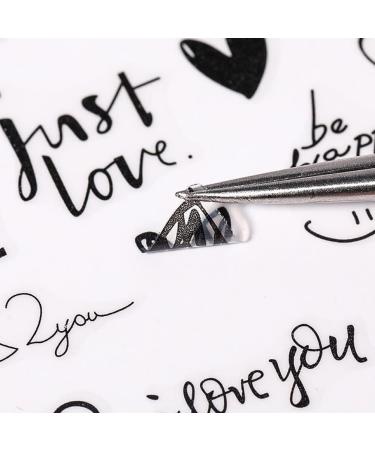 6 Sheets Heart Nail Art Stickers - 3D Self-Adhesive Valentine's Day Decals for Manicure Decoration - Buy Online on GoSupps.com