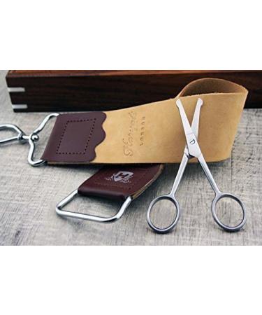 Complete Vintage Rosewood Barber Razor Set | Classic Shave Kit with Leather Strap Badger Brush & Scissors - Perfect for International Shipping - Buy Online on GoSupps.com