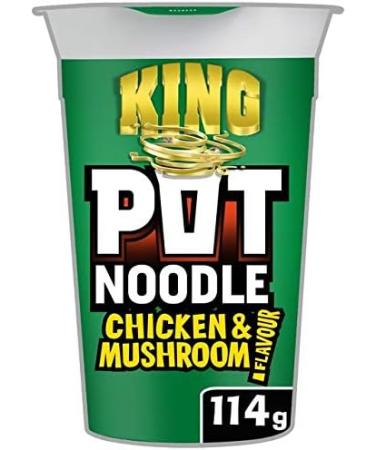  Pot Noodle Pot Noodle King Bundle | Chicken & Mushroom Pot 114g | Bombay Bad Boy 114g | Original Curry 114g | Beef & Tomato 114g | Total of 4 x 114g noodles - Buy Online on GoSupps.com