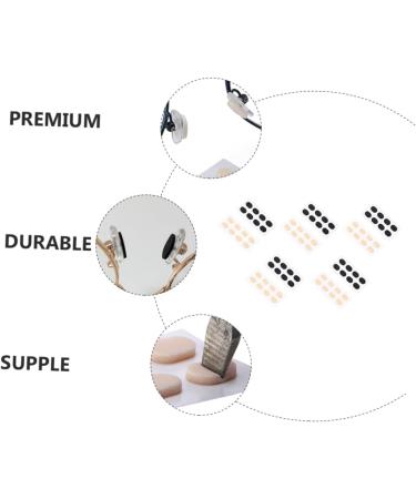 Healeeved 60 Leaf Sponge Nose Pads for Glasses | Self-Adhesive Anti-Nose Stickers | Soft Rubber Repair Set in 3 Colors | 1x0.8x0.15cm - Buy Online on GoSupps.com