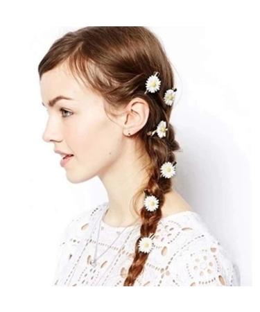 LOVEF 18 Pcs Daisy Hair Accessories Set - Bobby Pins, Barrettes, Hair Ties - Pastoral Style Floral Hair Clips & Elastic Bands - Buy Online on GoSupps.com
