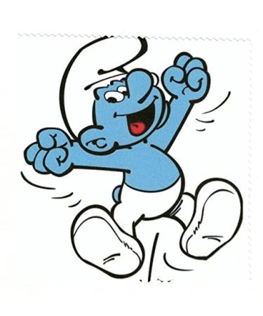 Microfibre cloth for cleaning glasses - Smurf / Smerfy motif - glasses cleaning cloth
