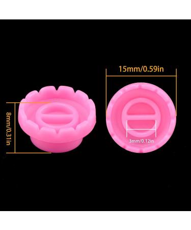 200 PCS Glue Rings Lash Extension & Flower Cup Holder - Pink Easy Fan Lash Rings for Volume Lash Extensions - Eyelash Extension Supplies - Buy Online on GoSupps.com