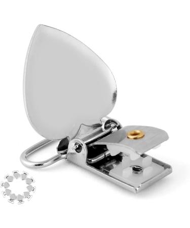 10-Pack Silver Plastic Pacifier Clips & Braces Clips - Durable Teeth Holder | Peachherz - Buy Online on GoSupps.com