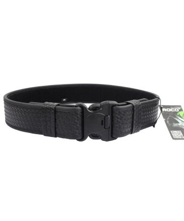 ROCOTACTICAL Basketweave Police Duty Belt, Web Duty Belt with Loop Liner Medium, 34-40