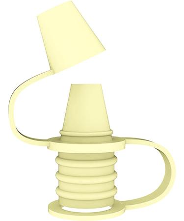 Eastuy Silicone Leak-Proof Bottles | Food Solution | Scratch-Free Design | Replacement Adapters for Kids | Creamy Yellow - Buy Online on GoSupps.com