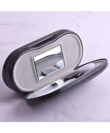Exceart 2-in-1 Glasses Case with Mirror - Dual Holder for Glasses & Contact Lenses - Travel-friendly & Compact Glasses Box - Buy Online on GoSupps.com