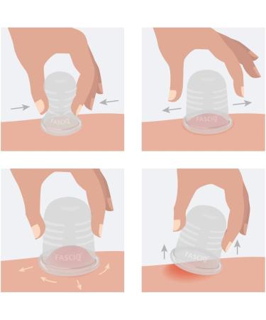 Fasciq Silicone Cup - Anti-Cellulite & Anti-Aging Cupping Therapy | High-Quality Massage Cups for Pain Relief - Buy Online on GoSupps.com