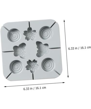 Zerodeko 1 Set Lollipop Mold Practical Baking Mold Chocolate Making Creative Candy Mold Cookie Baking Mold Candy Molds Silicone Molds Chocolate Mold Silica Gel Child Tool Square - Buy Online on GoSupps.com