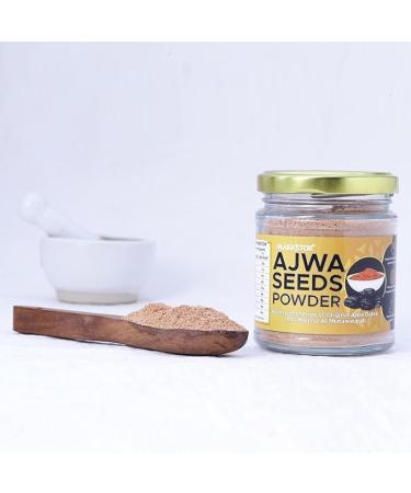 Ajwa Dates Seeds Powder 100 GM Nature's Multi-mineral Powerhouse High Fiber Content for Digestive Brain and Heart Health - Buy Online on GoSupps.com