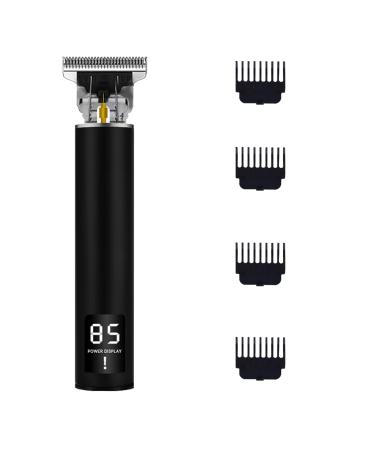 Hair Clippers for Men Electric Hair Clippers for Men Cordless Hair Trimmer Waterproof Beard Trimmer LED Display with 4 Guide Combs Type-c Fast Chager 50 cm Cord Dual Power Modes Dasimiket Black
