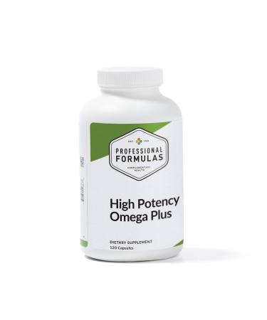 Professional Formulas Omega Plus High-Potency EPA (720 mg) & DHA (480 mg) with Vitamins D3 + K2 Supports Cardiovascular Immune Bone & Inflammatory Health 120 Perles