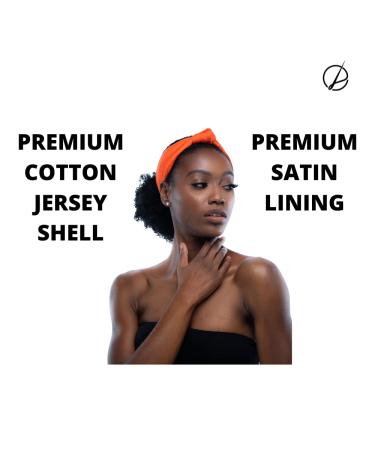 Dunslit 3-Pack Top Knot Headbands - Yellow, Orange, Blue - Women's Stretch Head Wraps with Satin Lining - Buy Online on GoSupps.com