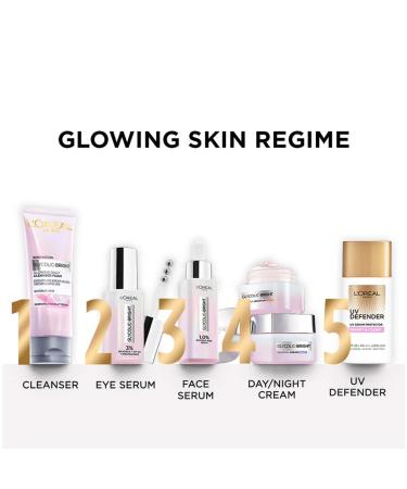 L'Oreal Paris Glycolic Bright Glowing Night Cream 15ml - Overnight Brightening Cream with Glycolic Acid for Spot Minimization & Radiant Skin - Buy Online on GoSupps.com