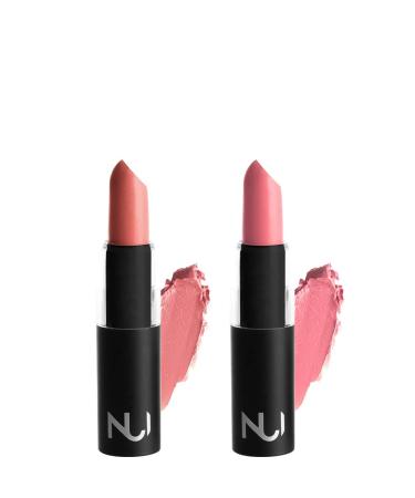 NUI Pink Lipstick Duo Set - Natural cosmetics vegan naturally gluten-free - Make-up set