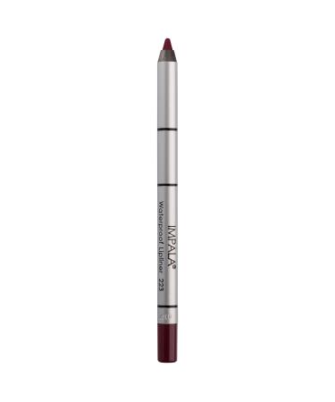 IMPALA | Creamy Waterproof Lip Pencil Plum Color 223 | Permanent Lip Liner | Waterproof Lip Pencil | Long-lasting Lip Liner | Volumizing Effect 223 Plum