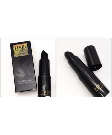 thinning hair 1PC Temporary Hair Color Modified Cream Color Repair Stick Hair Line Concealer Portable Hair Dye Kit Root Cover Up For Modify Your Hair Color(Black) - Buy Online on GoSupps.com