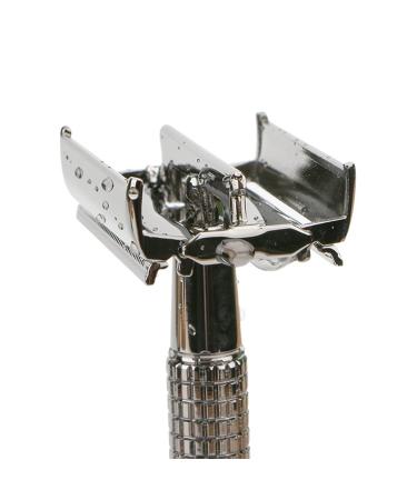 Buy Silver Double-Sided Razor with Non-Slip Metal Handle - International Shipping Available - Buy Online on GoSupps.com