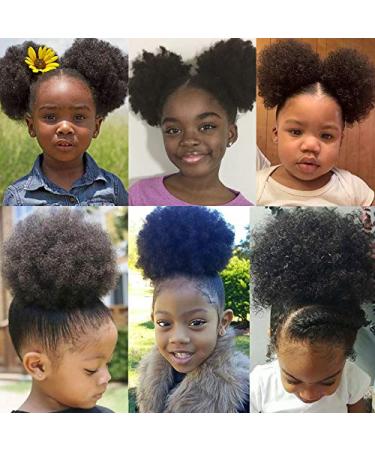 Synthetic Puff Hair Bun | Kinky Curly Drawstring Afro Chignon | Hair Extensions & Ponytail Clips - 1BT299 - Buy Online on GoSupps.com
