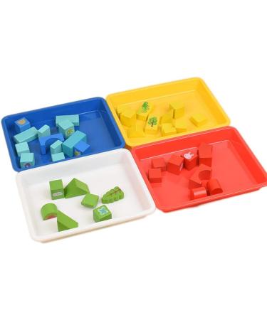 10 Pcs Multicolor Plastic Art Trays - Organizer for Crafts, Painting, Beads & DIY Projects - Buy Online on GoSupps.com