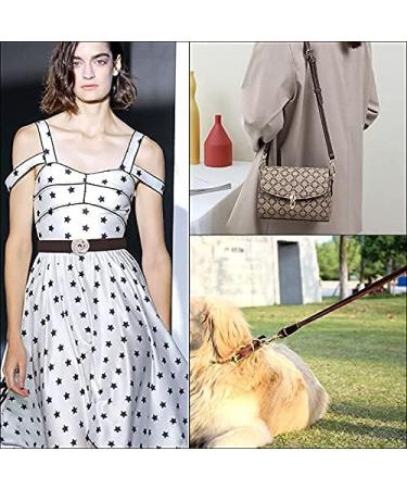 CDY Lychee Pattern Dark Brown Leather Strap - 90 x 1 - Perfect for DIY Crafts, Pet Collars, Keychains, Jewelry & Watches - Buy Online on GoSupps.com