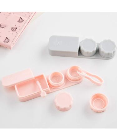 Buy Indian Chunin Contact Lens Travel Set - Pink Holder Tweezers Solution & Mirror for Women & Girls - Buy Online on GoSupps.com