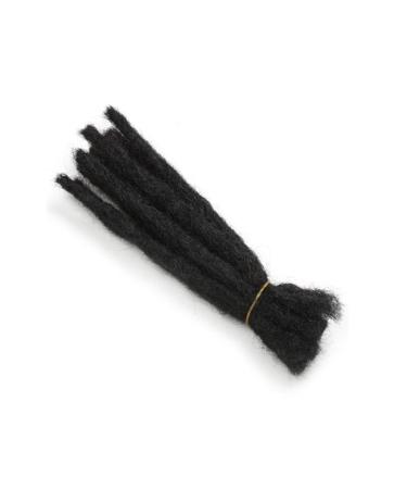 Coolbers 100% Human Hair Dreadlocks Extensions - 12-Inch Handmade Crochet Braids 10 Strands 1cm Width Available in 8 Inch #1b - International Shipping - Buy Online on GoSupps.com