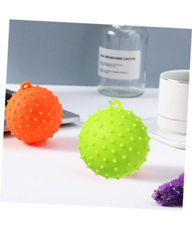 Fomiyes 2pc Handball Finger Strength Trainer - Silicone Grip & Massage Balls for Hand Therapy - Professional Finger Trainer - Medium Green - Buy Online on GoSupps.com