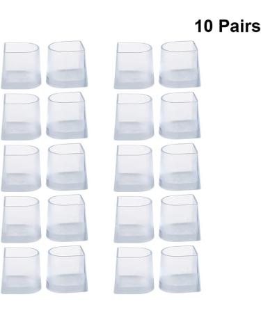 10 Pairs High Heel Protectors - Transparent Wearproof Latin Dance Shoe Caps for Women & Girls - Size S - Buy Online on GoSupps.com