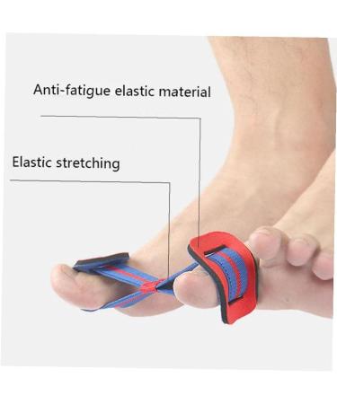 TOSSPER Elastic Big Toe Valgus Correction Belt - Thumb Straightening Training Band for Effective Toe Exercise - Red - Buy Online on GoSupps.com