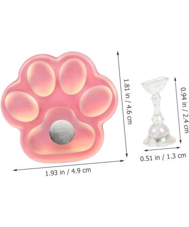 Ipetboom 4 Sets exercise rack nail stand nail polish manicure Symphony nail tips practice holders resin with base base nail holder nail art stand portable bracket Accessories - Buy Online on GoSupps.com