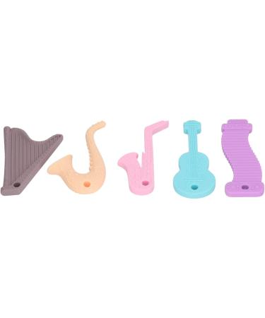 Shop 5pcs Silicone Teething Toys - Educational & Soft Food Safe Baby Kaubeißring - Buy Online on GoSupps.com