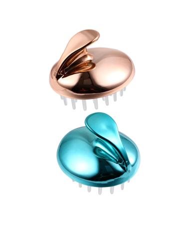 Healeved 2st Shampoo Massage Gramm Salon Hairbrush Hair massage brush Neck massage shampoo brush paddle hair brush hair massage brush Neck massager alloy peeling brush round